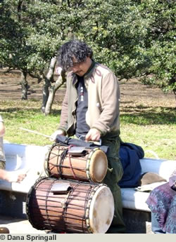 Japanese Man with Drums